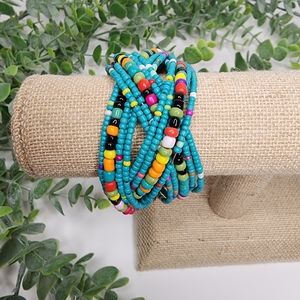 Braided Seed Bead Wrap Bracelet